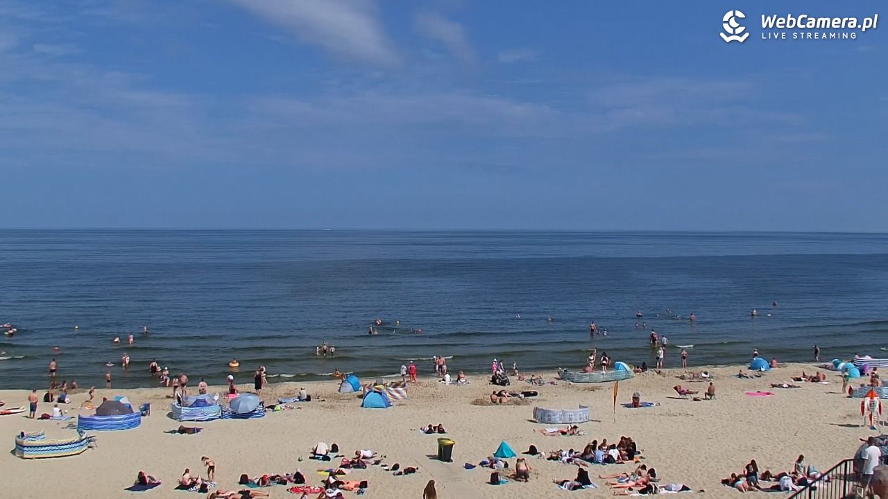 STEGNA  - widok na plażę - 27 lipiec 2025, 11:09