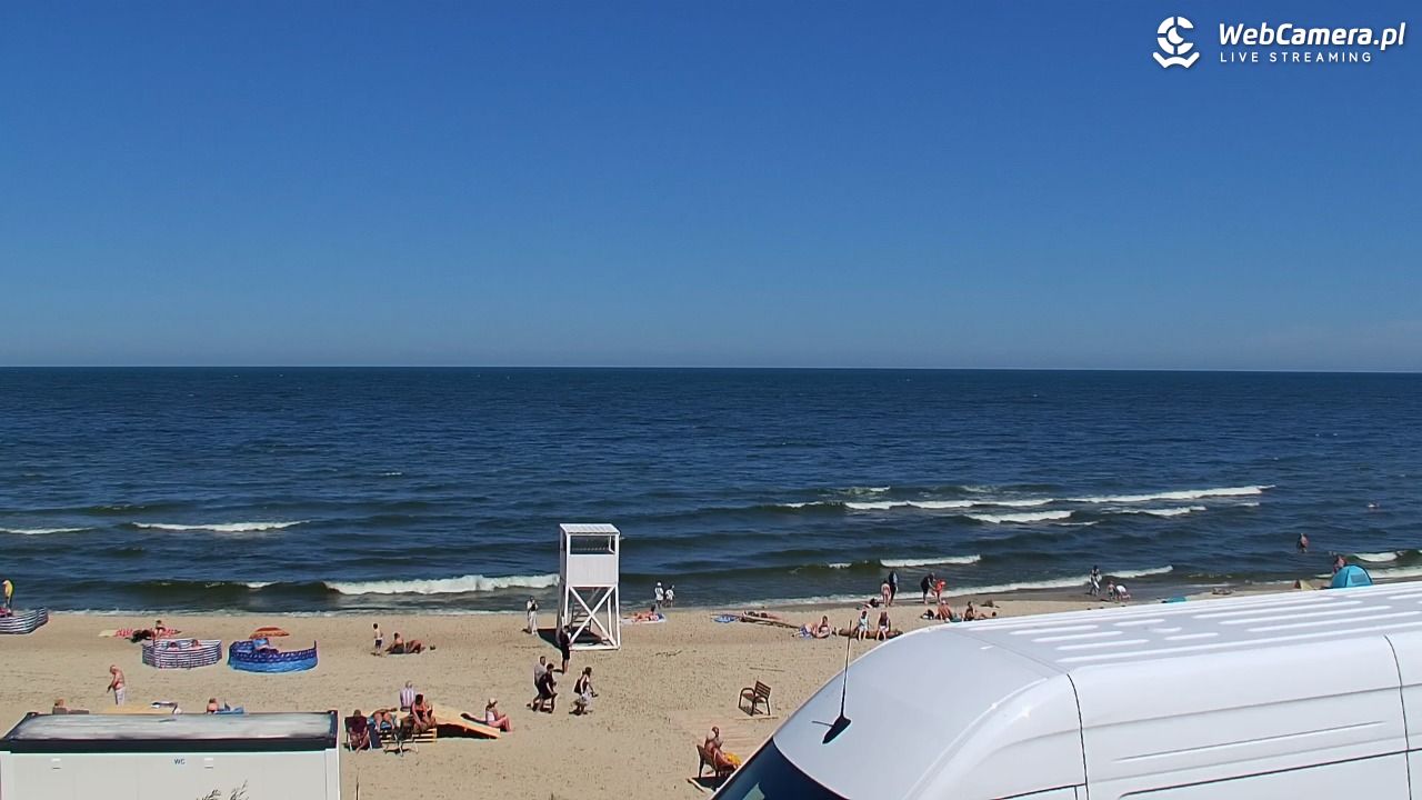 STEGNA  - widok na plażę - 22 czerwiec 2026, 12:02