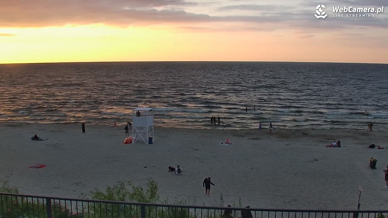 STEGNA  - widok na plażę - 26 lipiec 2025, 20:31