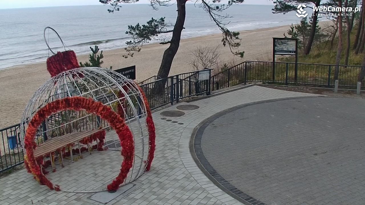 STEGNA  - widok na plażę - 15 grudzień 2025, 08:33
