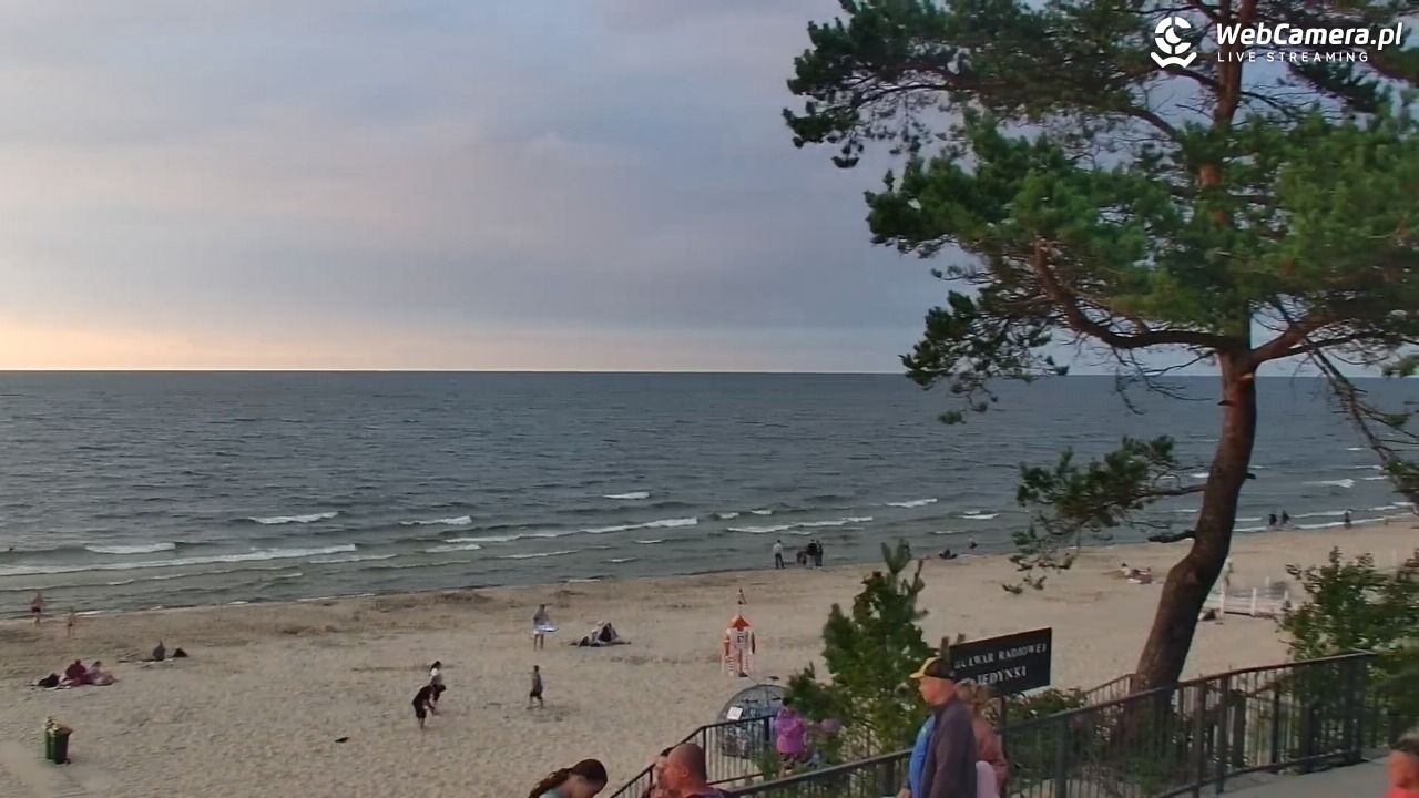 STEGNA  - widok na plażę - 26 lipiec 2025, 20:16
