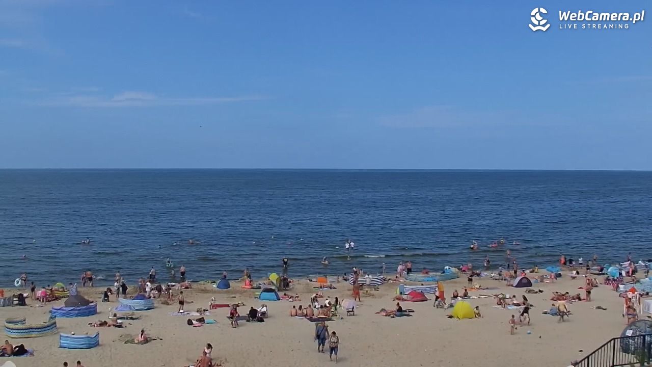 STEGNA  - widok na plażę - 27 lipiec 2025, 14:32