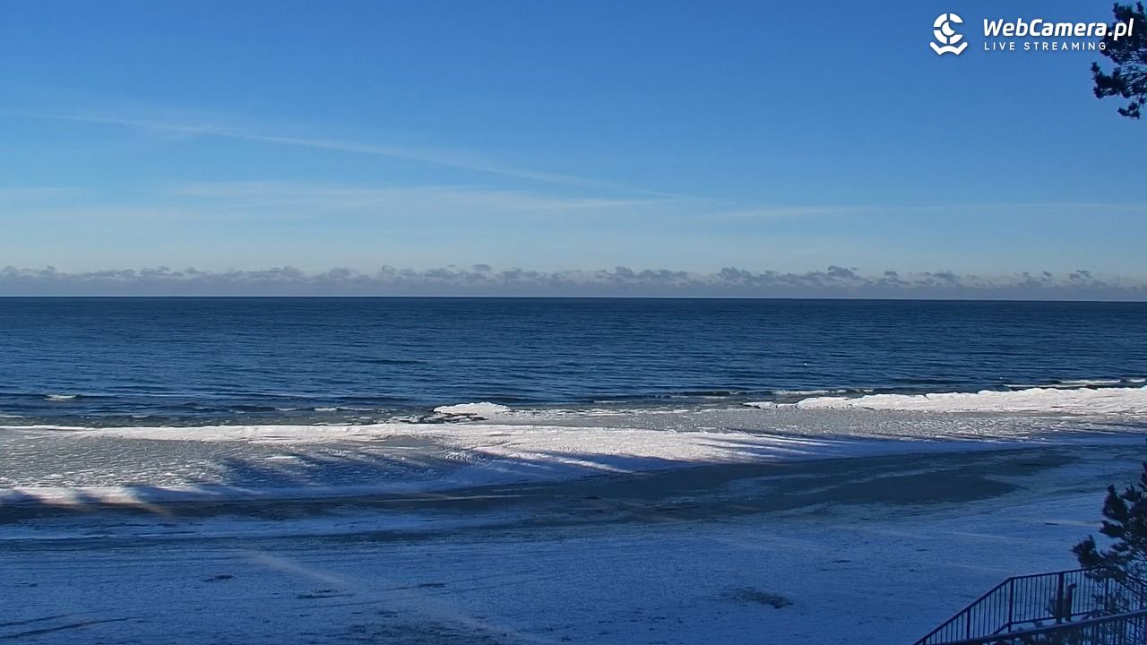 STEGNA  - widok na plażę - 01 luty 2026, 10:05