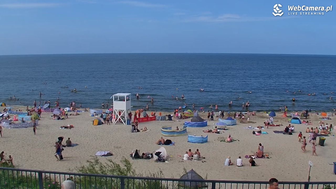 STEGNA  - widok na plażę - 27 lipiec 2025, 14:32