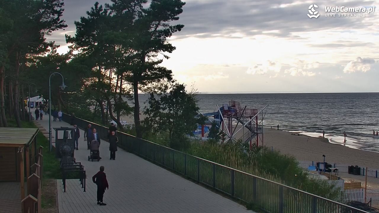STEGNA  - widok na plażę - 20 wresień 2026, 17:20