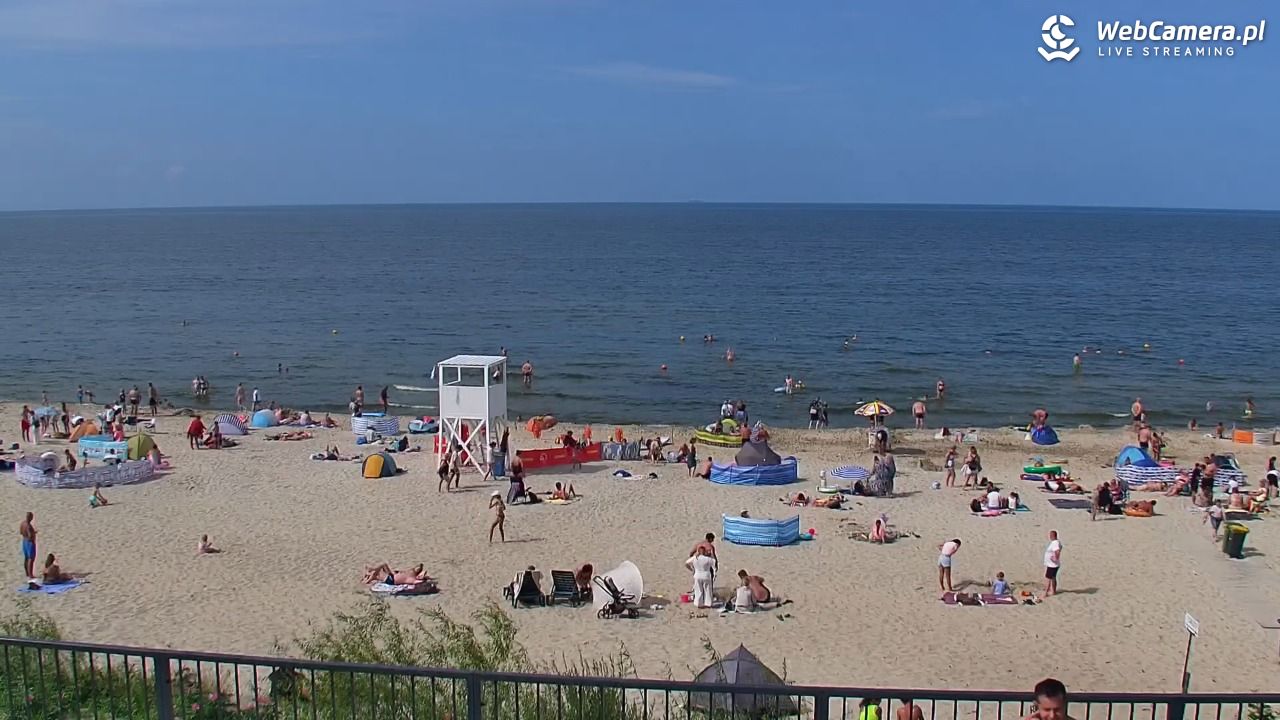 STEGNA  - widok na plażę - 27 lipiec 2025, 15:04