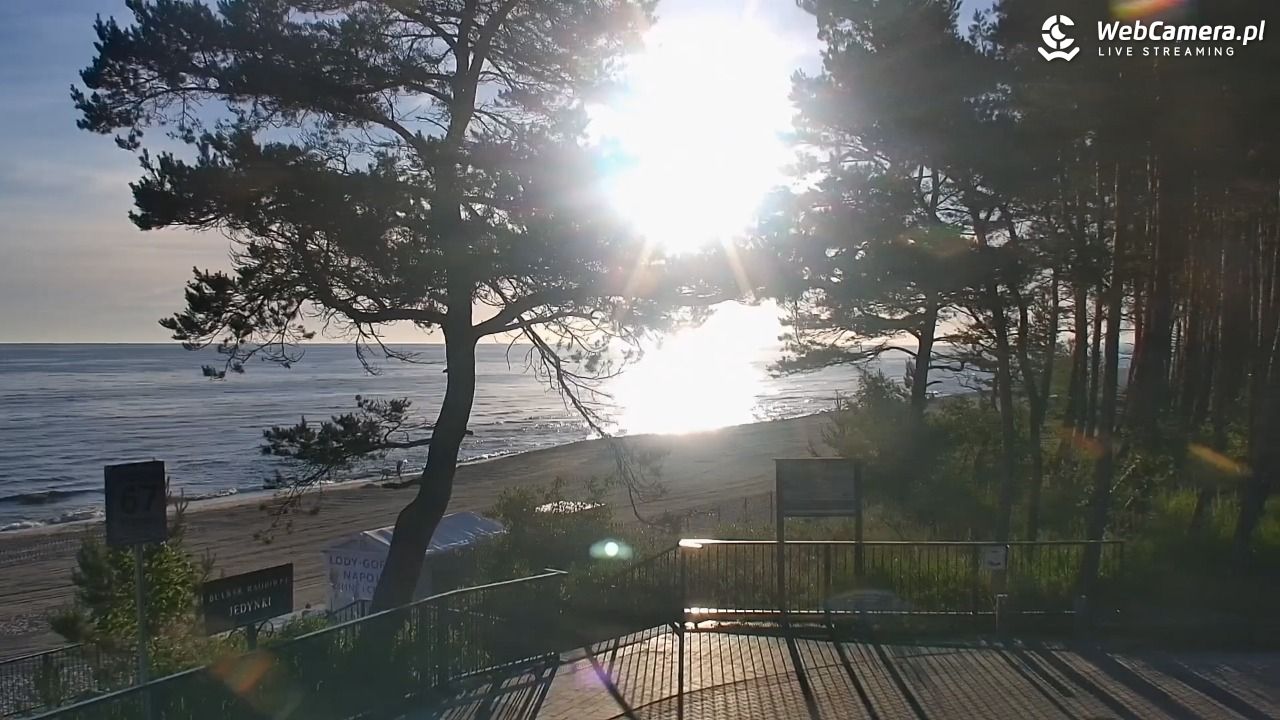 STEGNA  - widok na plażę - 23 czerwiec 2026, 05:26