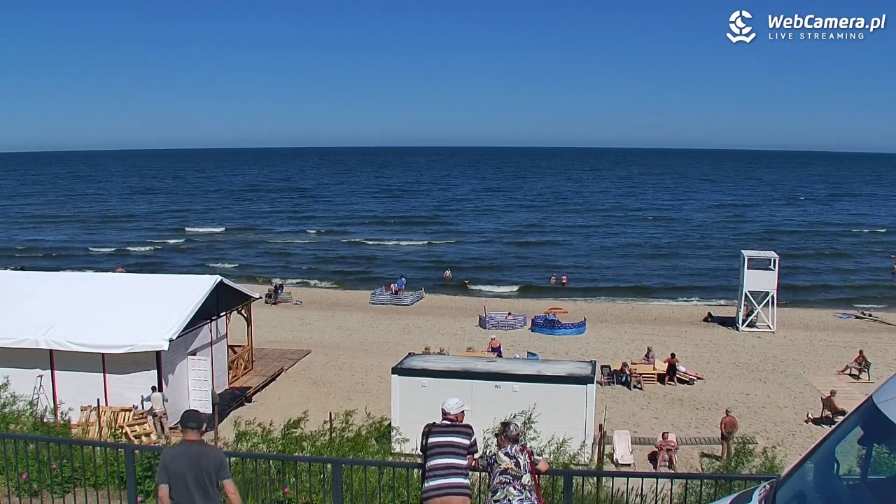 STEGNA  - widok na plażę - 22 czerwiec 2026, 11:15