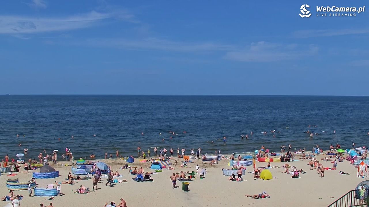 STEGNA  - widok na plażę - 27 lipiec 2025, 13:50