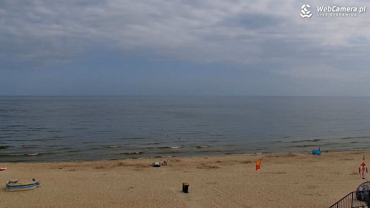STEGNA  - widok na plażę - 27 lipiec 2025, 09:05