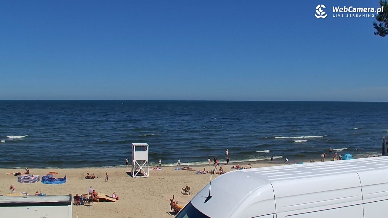 STEGNA  - widok na plażę - 22 czerwiec 2026, 12:03