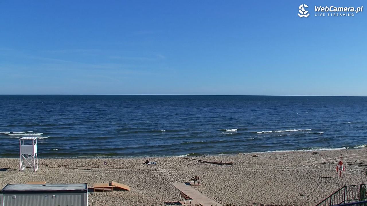 STEGNA  - widok na plażę - 22 czerwiec 2026, 08:04