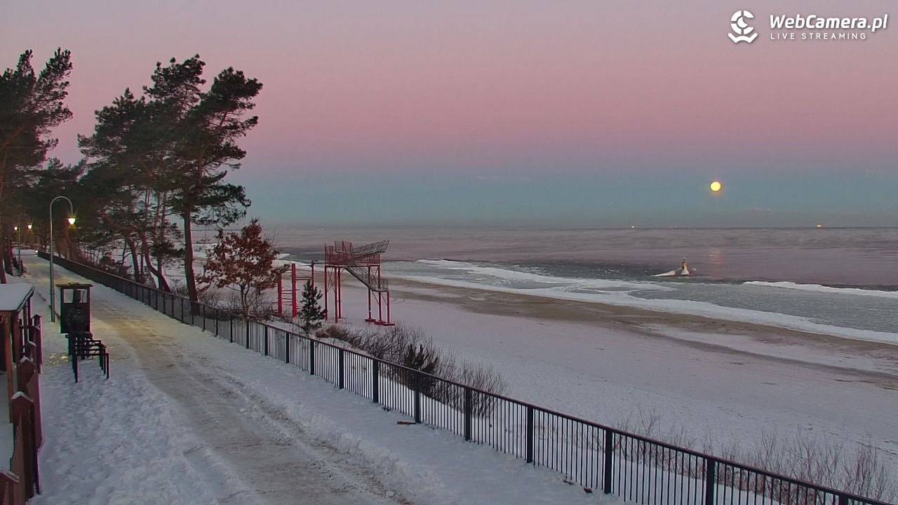 STEGNA  - widok na plażę - 01 luty 2026, 07:18