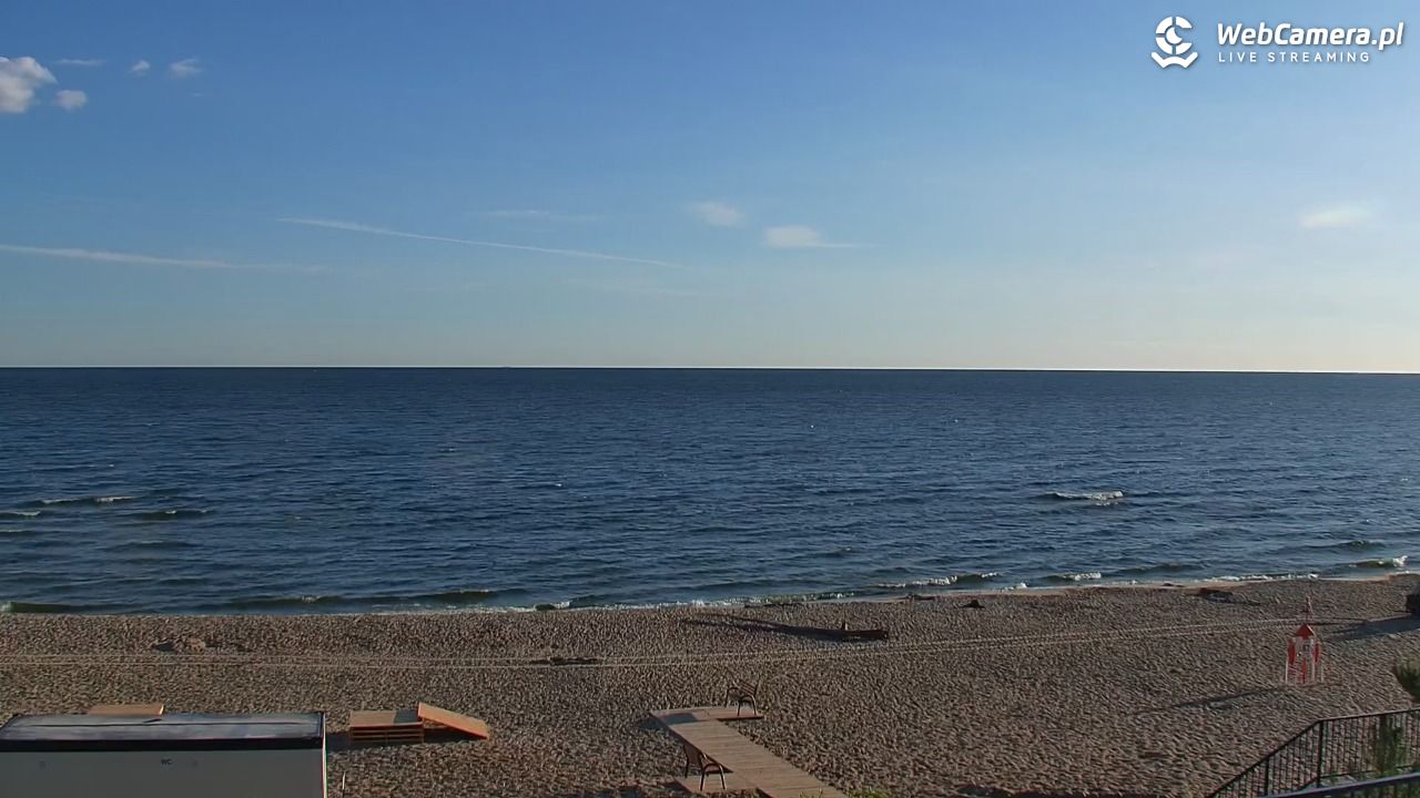 STEGNA  - widok na plażę - 22 czerwiec 2026, 05:53