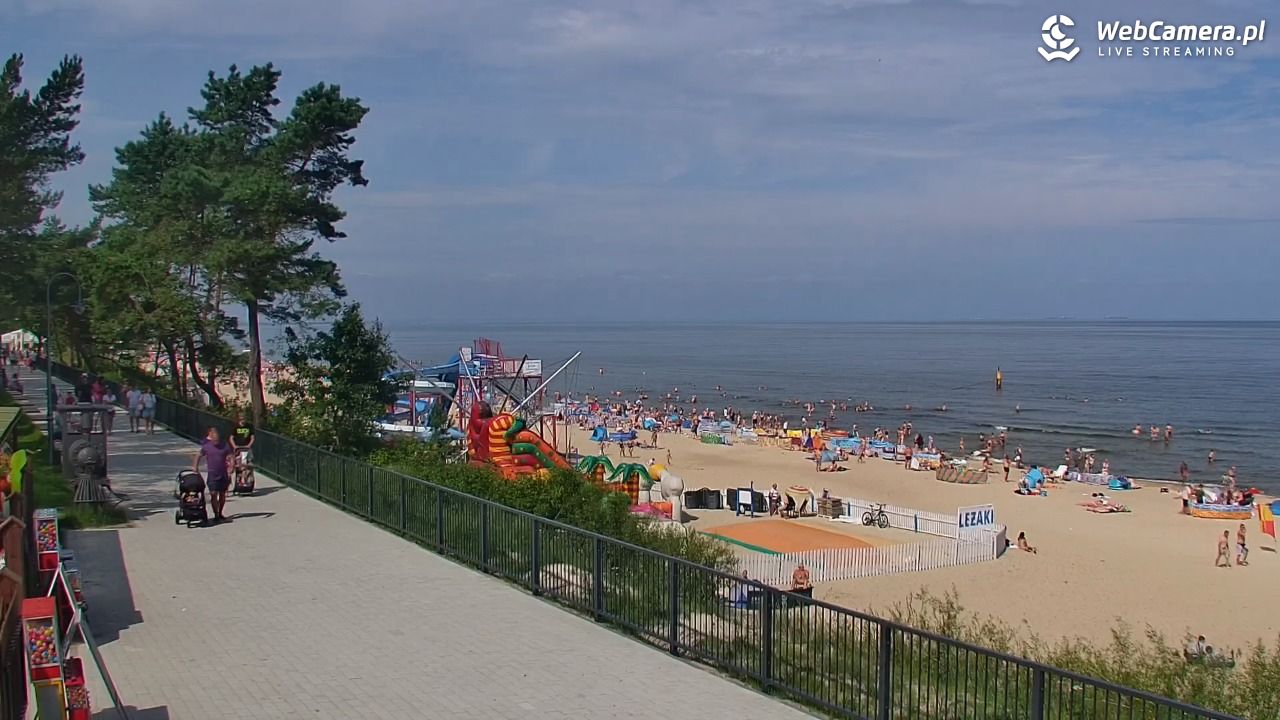 STEGNA  - widok na plażę - 27 lipiec 2025, 10:58