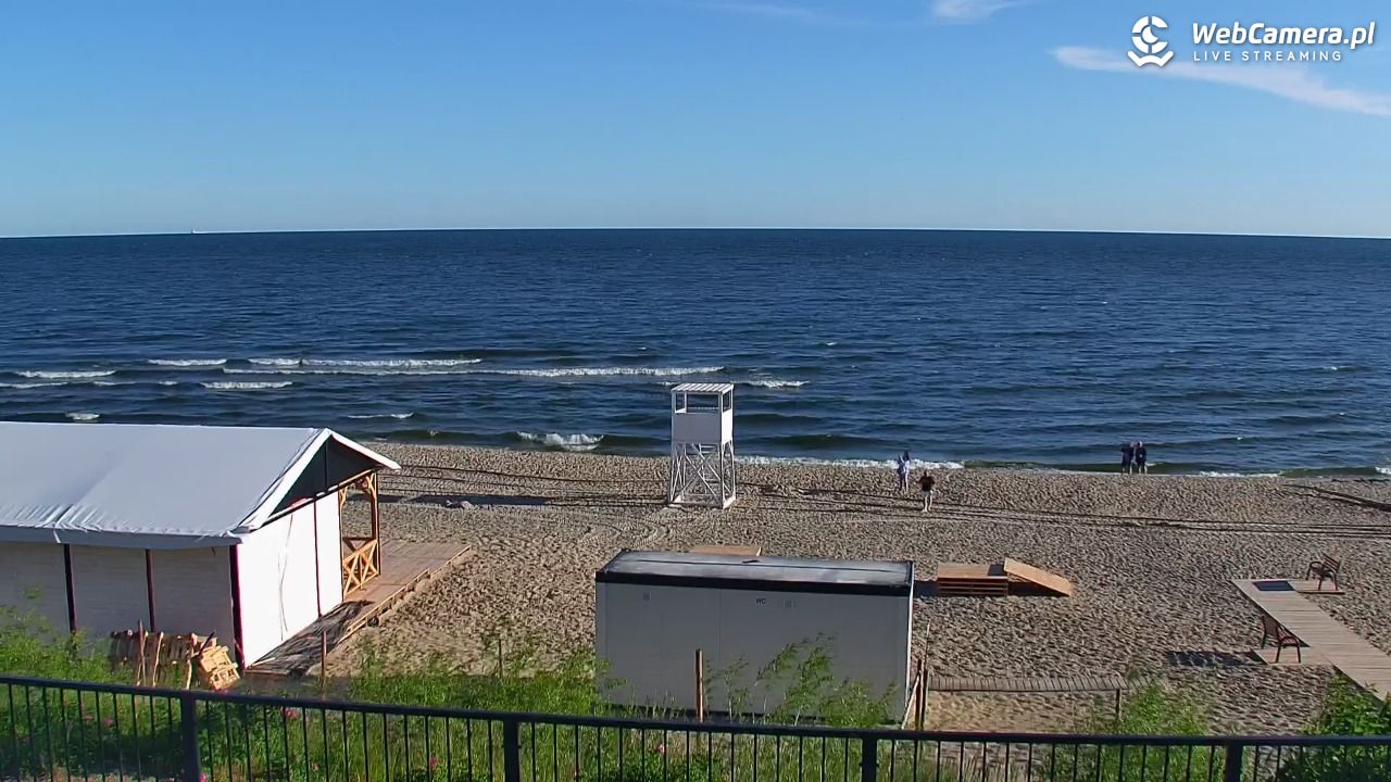 STEGNA  - widok na plażę - 22 czerwiec 2026, 06:45