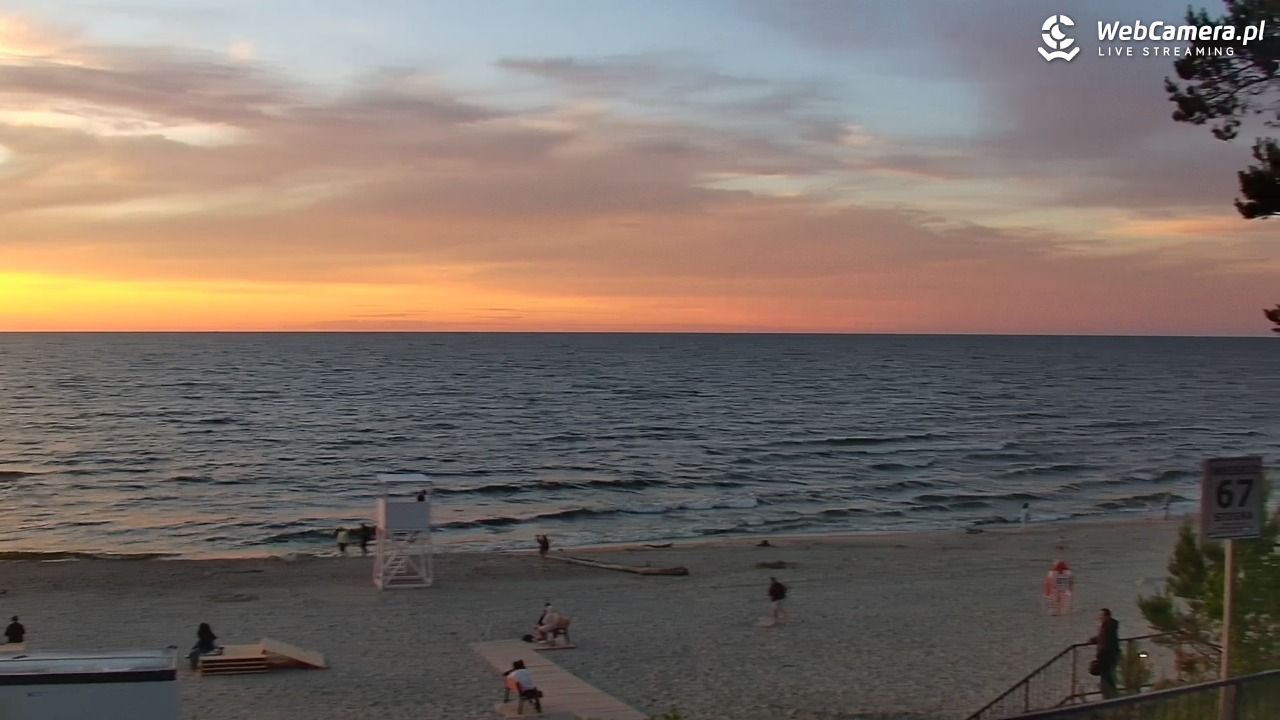 STEGNA  - widok na plażę - 22 czerwiec 2026, 21:20