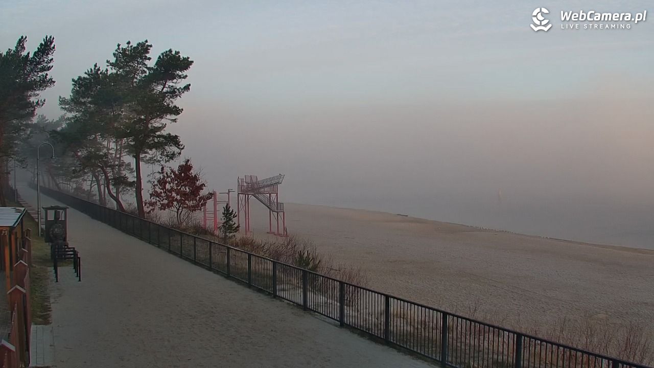 STEGNA  - widok na plażę - 19 marzec 2026, 06:28