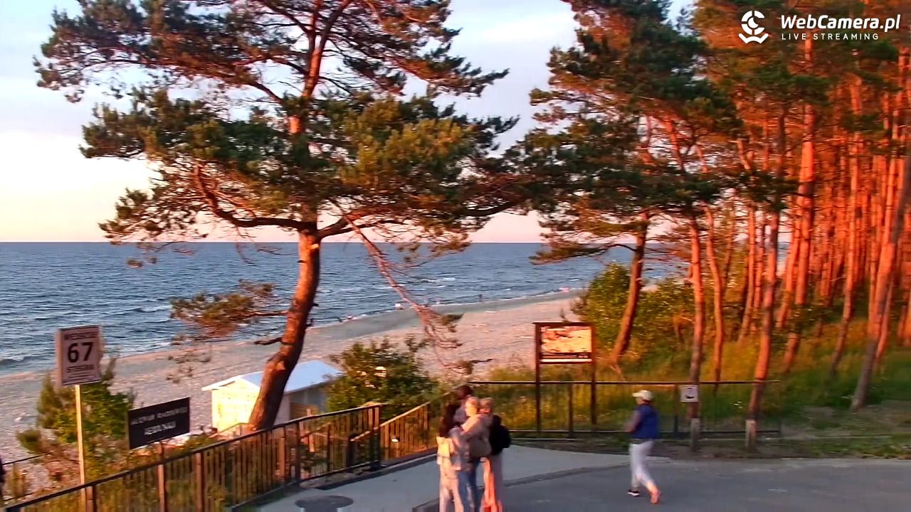 STEGNA  - widok na plażę - 22 czerwiec 2026, 21:12