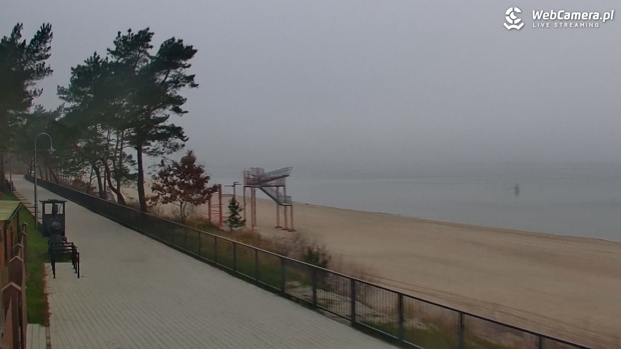 STEGNA  - widok na plażę - 17 grudzień 2025, 09:25
