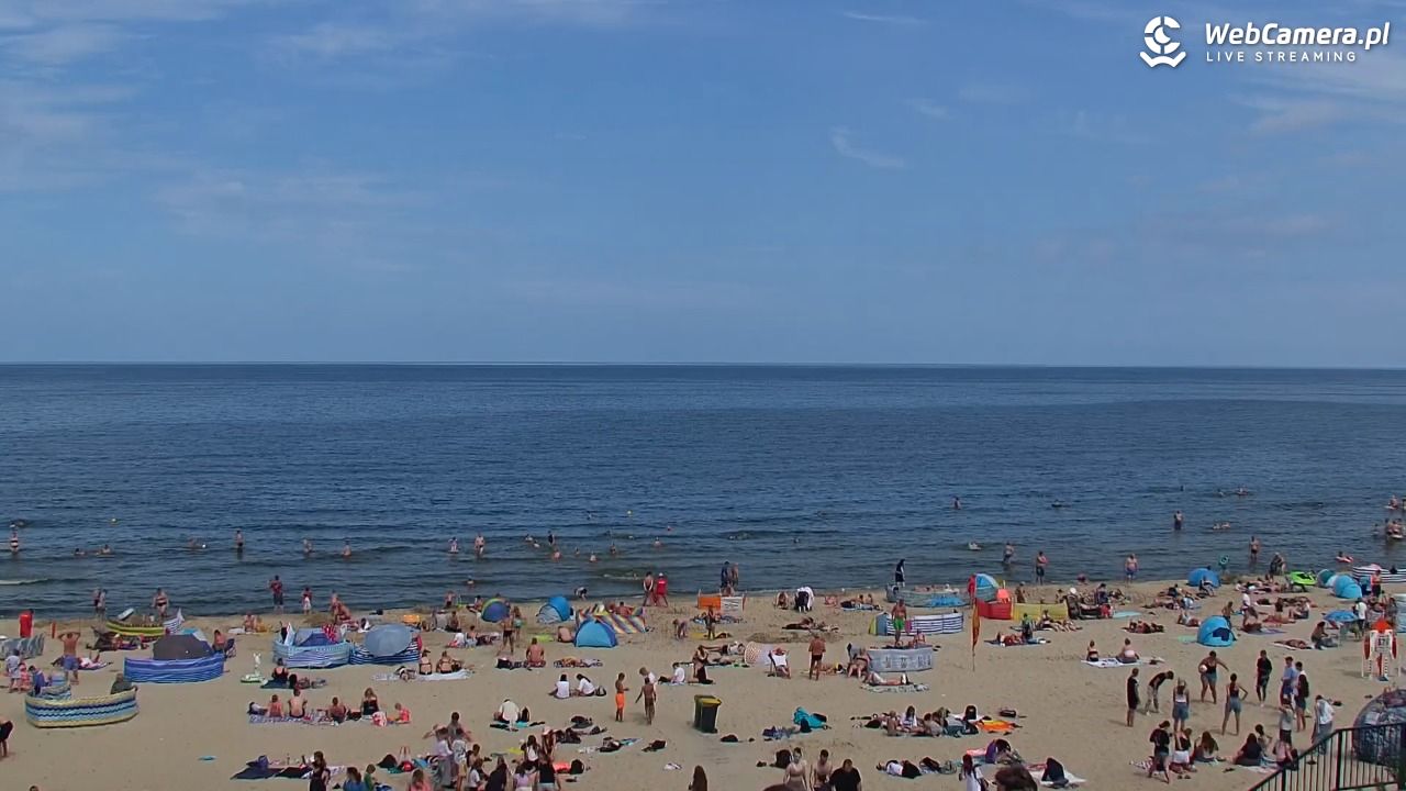 STEGNA  - widok na plażę - 27 lipiec 2025, 12:17