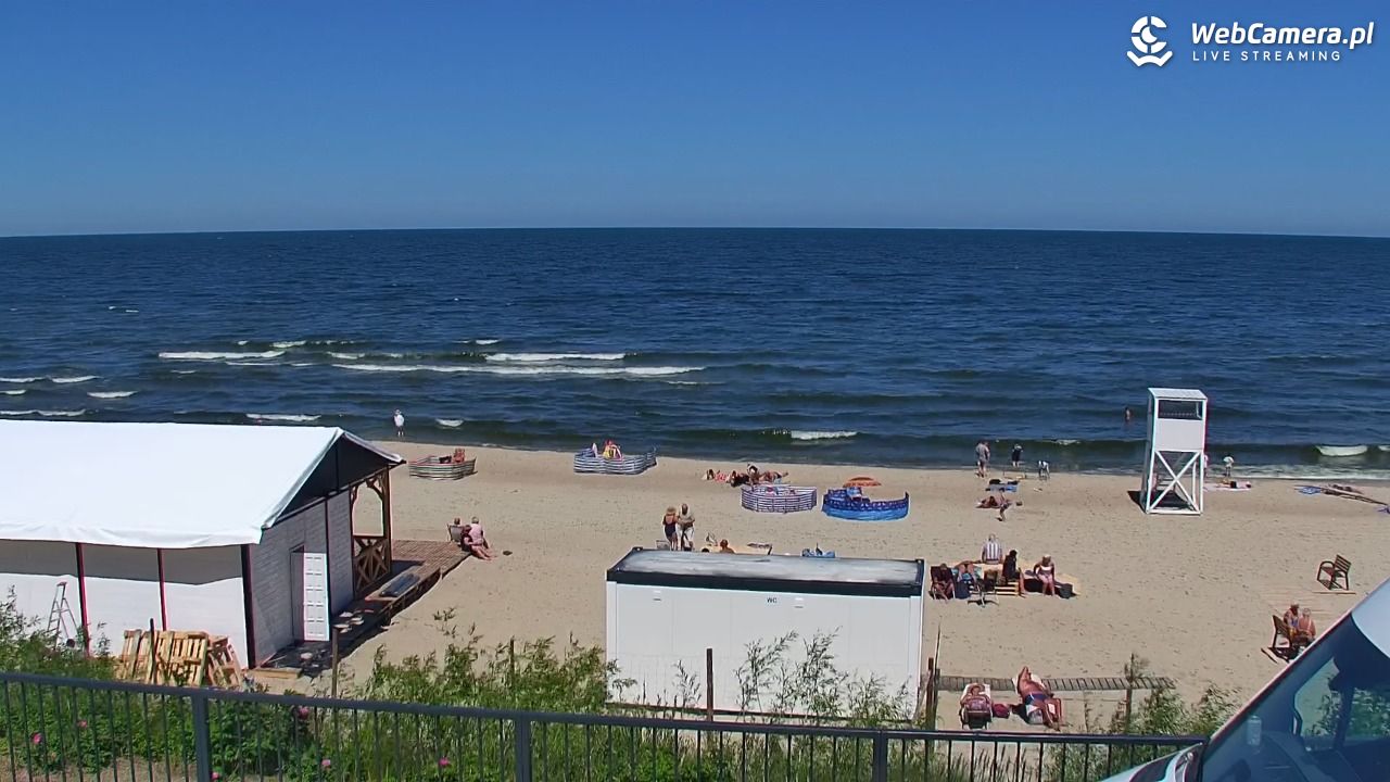STEGNA  - widok na plażę - 22 czerwiec 2026, 12:15