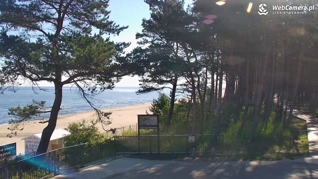 STEGNA  - widok na plażę - 23 czerwiec 2026, 08:11