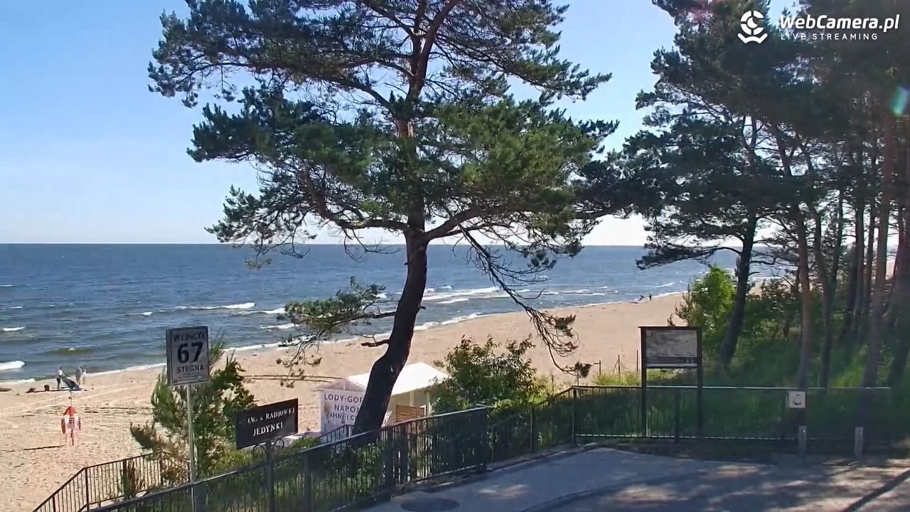 STEGNA  - widok na plażę - 22 czerwiec 2026, 09:03