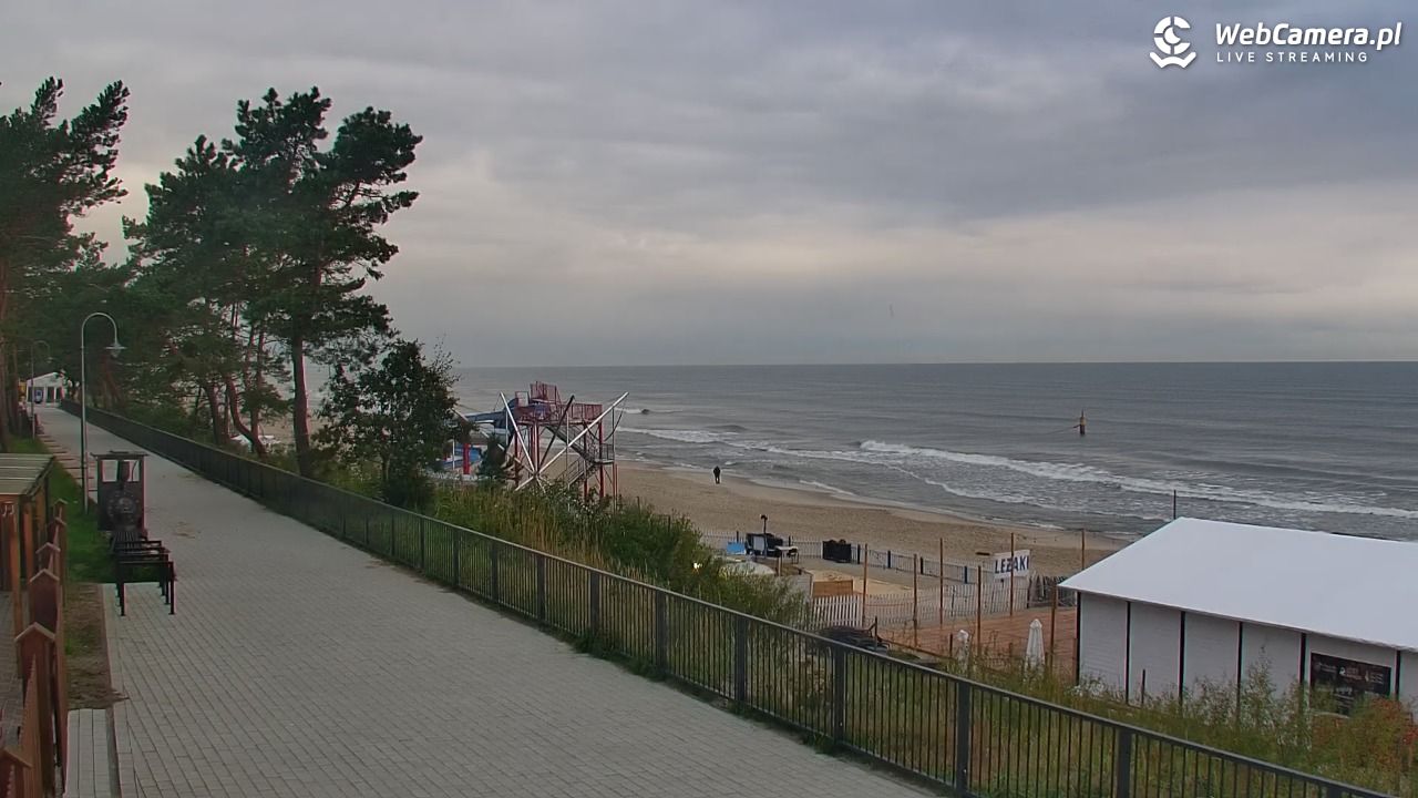STEGNA  - widok na plażę - 24 wresień 2026, 07:26