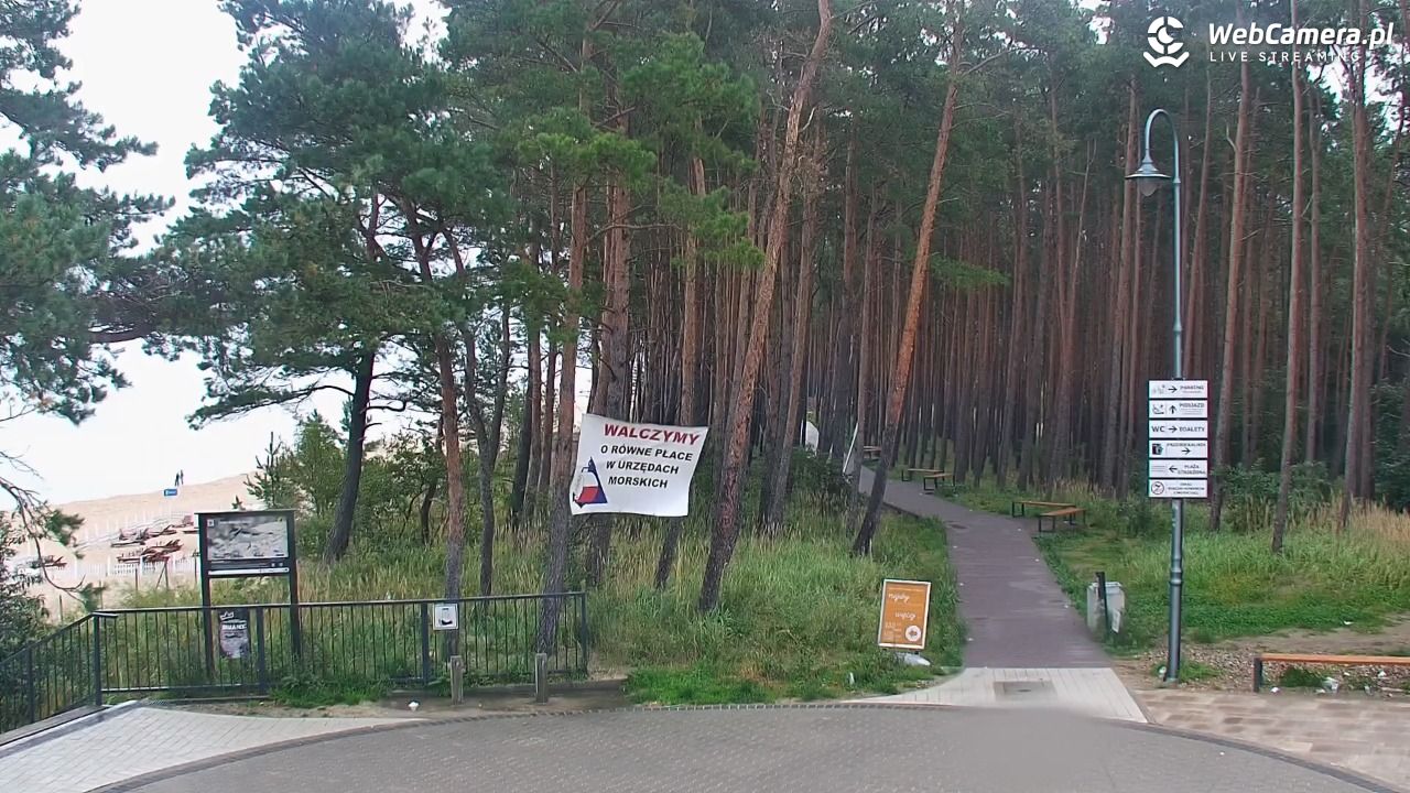 STEGNA  - widok na plażę - 20 wresień 2026, 10:37