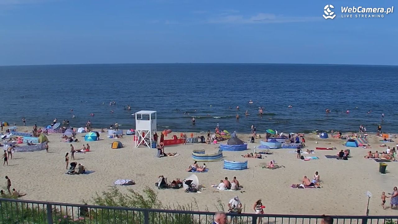 STEGNA  - widok na plażę - 27 lipiec 2025, 14:27