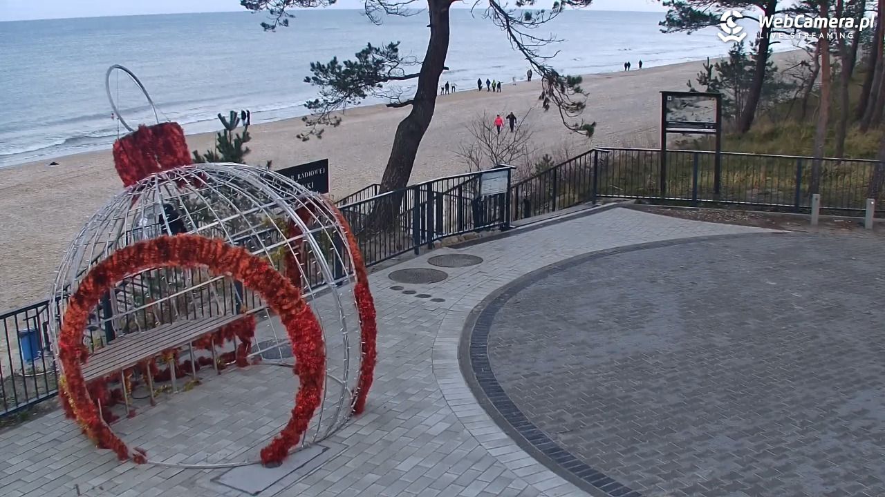 STEGNA  - widok na plażę - 14 grudzień 2025, 14:55