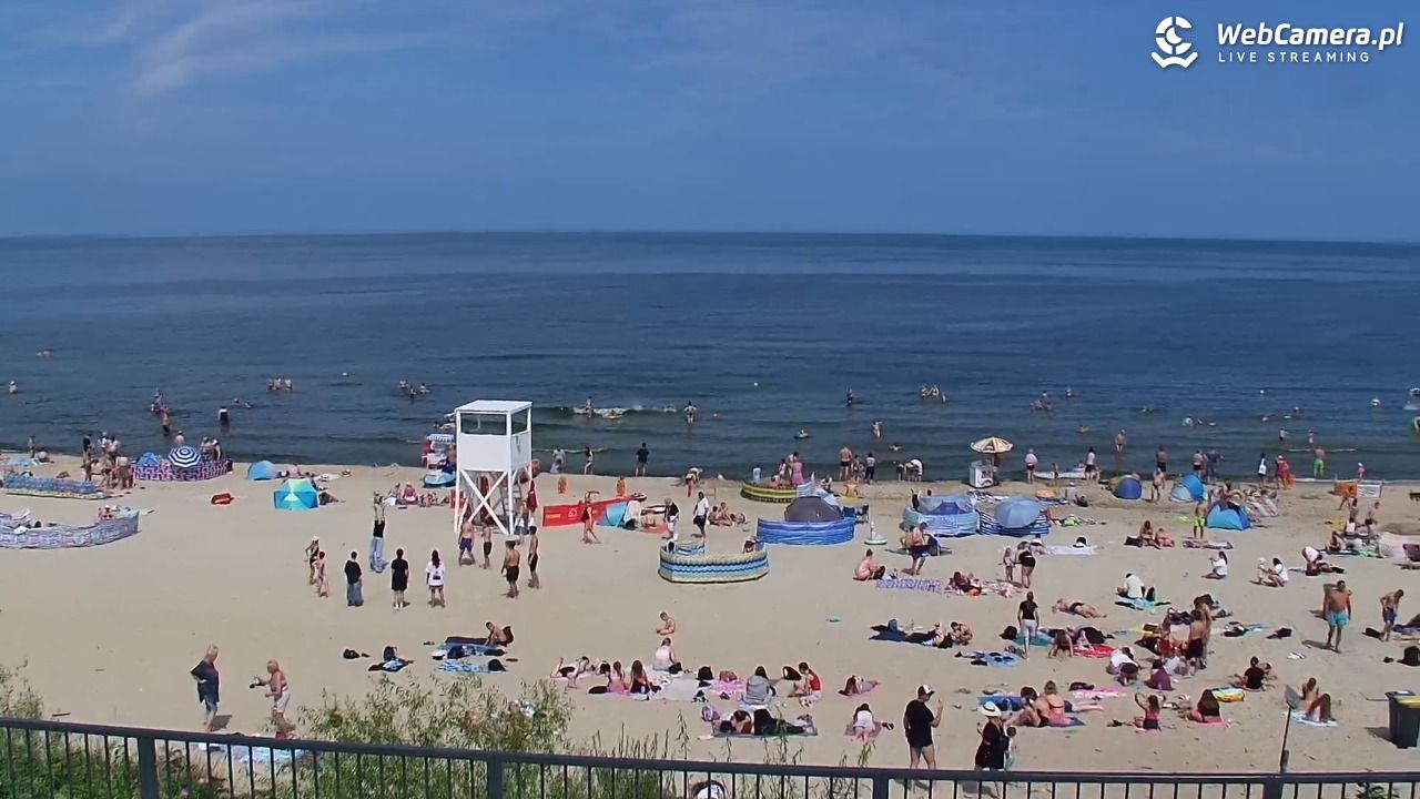 STEGNA  - widok na plażę - 27 lipiec 2025, 11:49