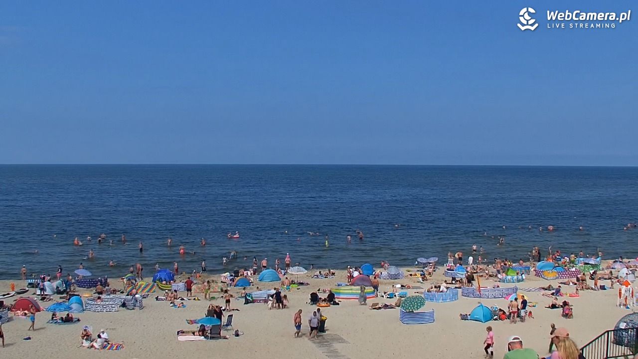 STEGNA  - widok na plażę - 26 lipiec 2025, 13:45