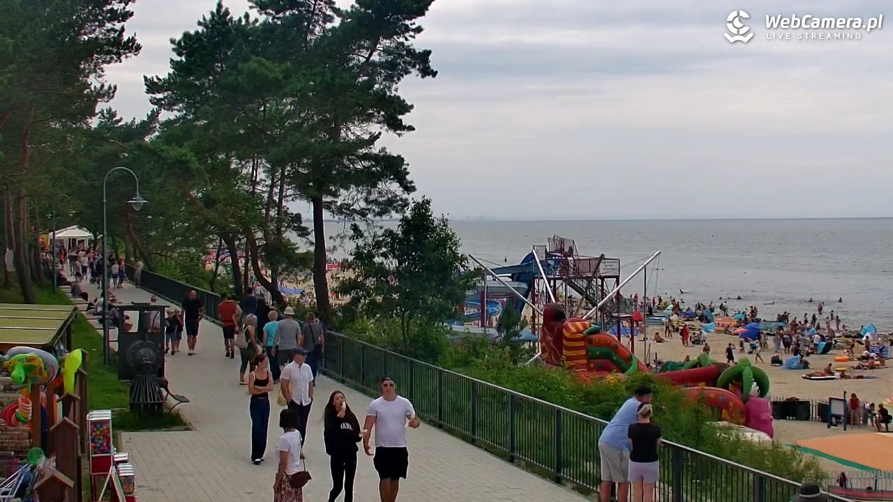 STEGNA  - widok na plażę - 27 lipiec 2025, 15:44