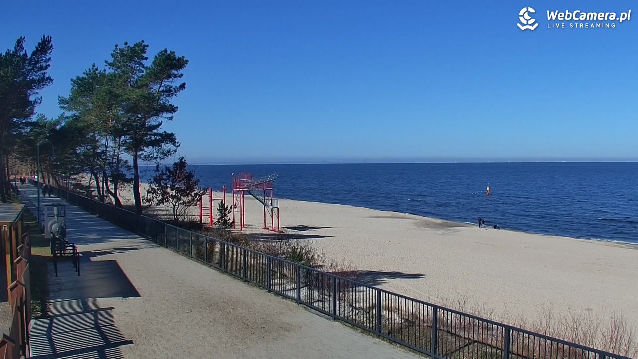 STEGNA  - widok na plażę - 21 marzec 2026, 10:16