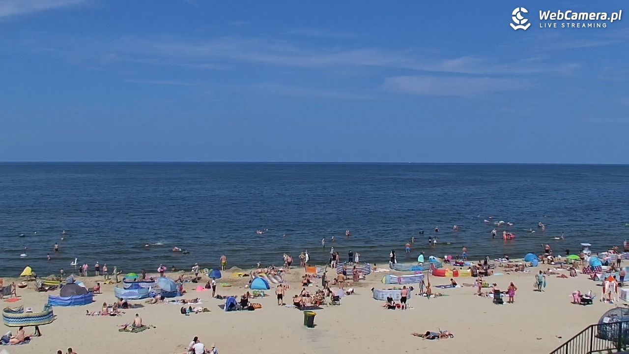 STEGNA  - widok na plażę - 27 lipiec 2025, 13:35