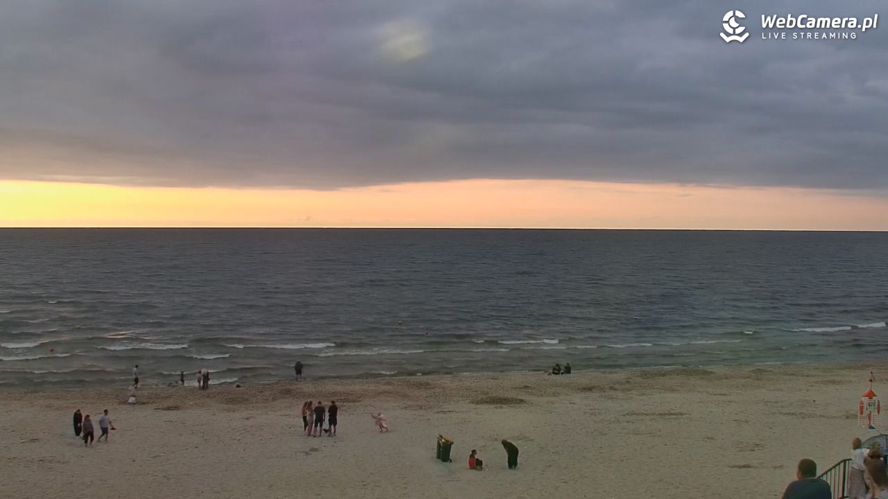 STEGNA  - widok na plażę - 26 lipiec 2025, 21:05