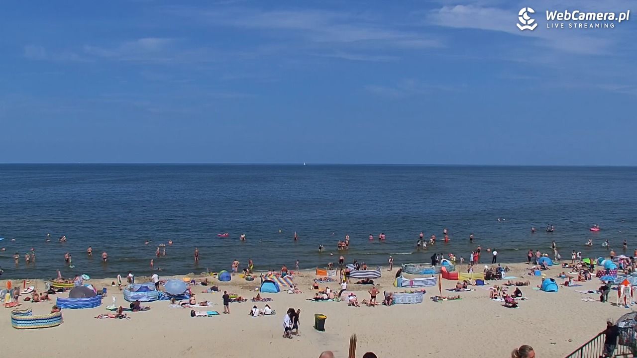 STEGNA  - widok na plażę - 27 lipiec 2025, 12:48