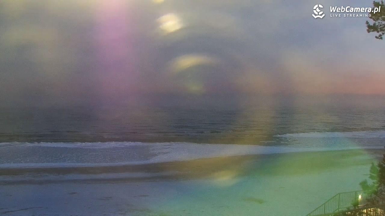 STEGNA  - widok na plażę - 02 luty 2026, 06:55