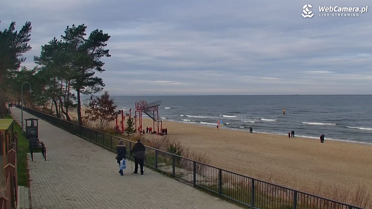 STEGNA  - widok na plażę - 14 grudzień 2025, 11:41