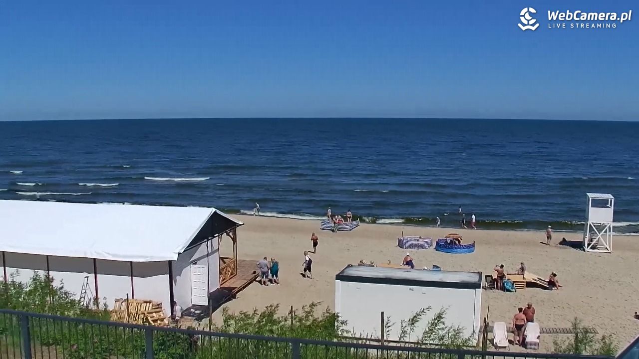 STEGNA  - widok na plażę - 22 czerwiec 2026, 11:12
