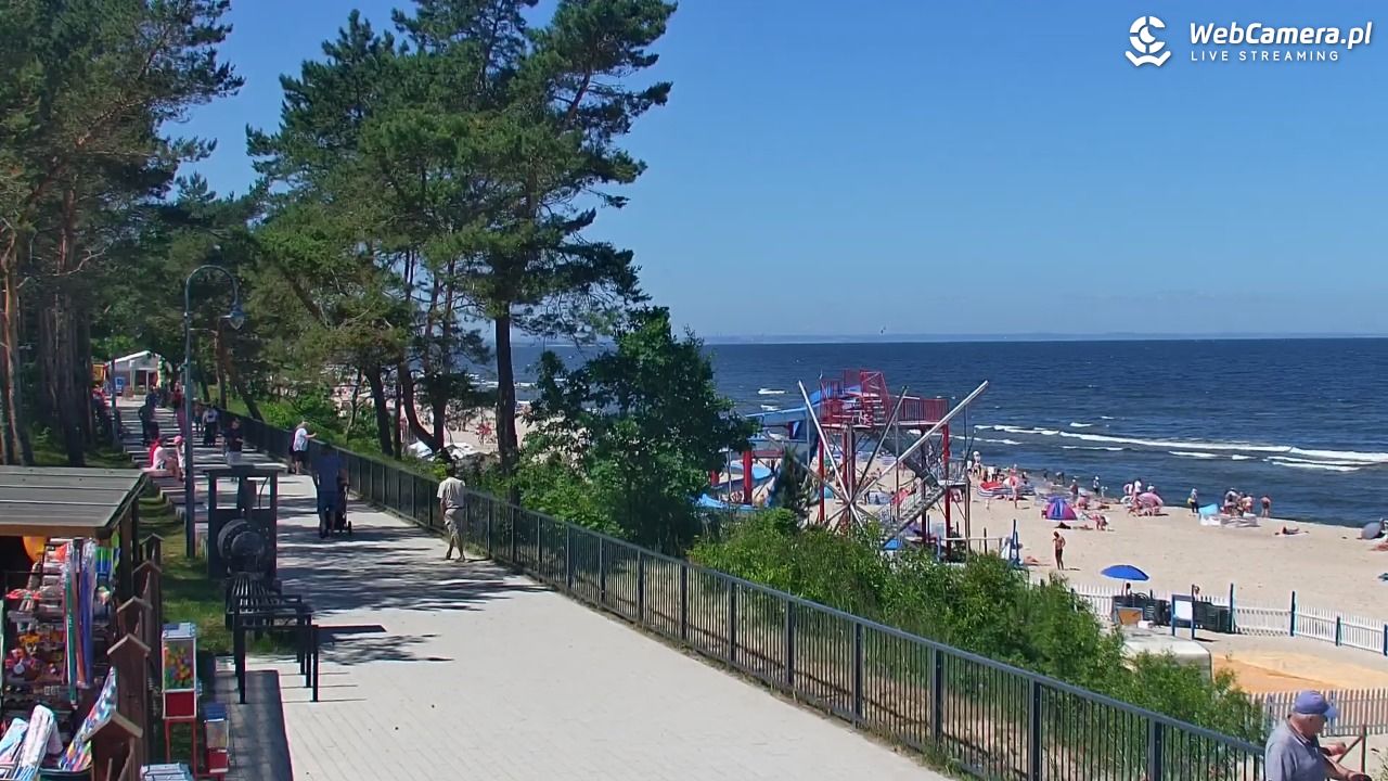 STEGNA  - widok na plażę - 22 czerwiec 2026, 12:22
