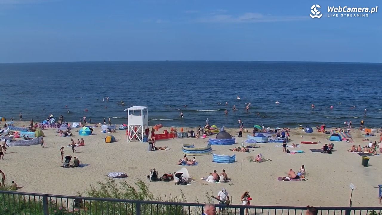 STEGNA  - widok na plażę - 27 lipiec 2025, 14:27