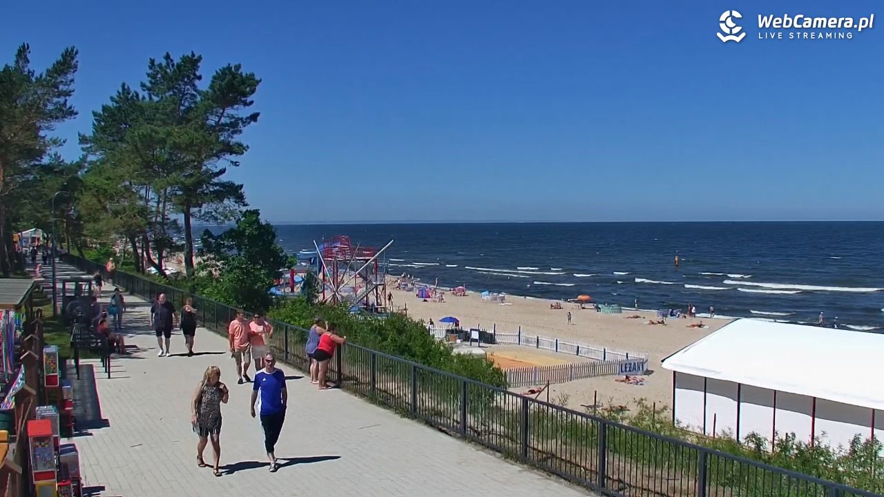STEGNA  - widok na plażę - 22 czerwiec 2026, 12:03