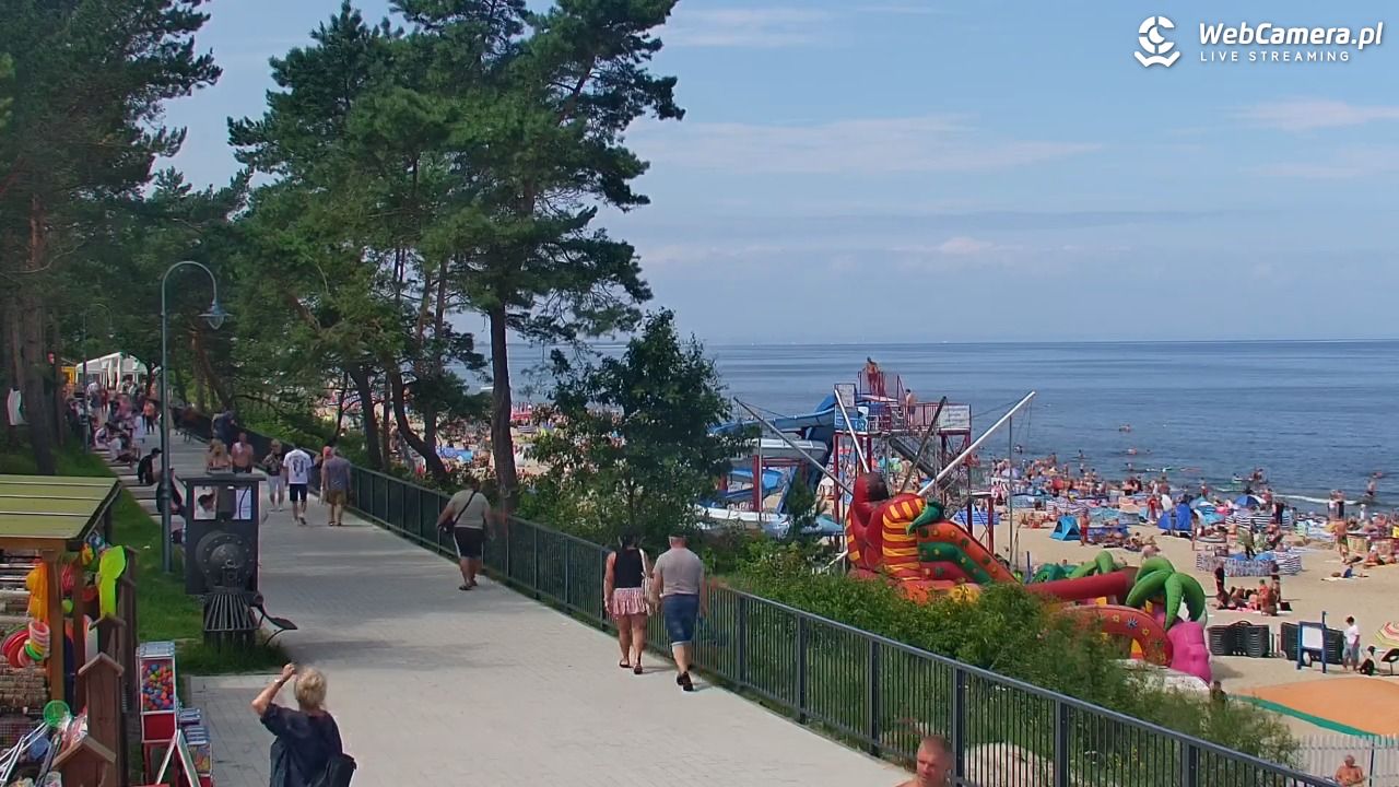 STEGNA  - widok na plażę - 27 lipiec 2025, 12:06