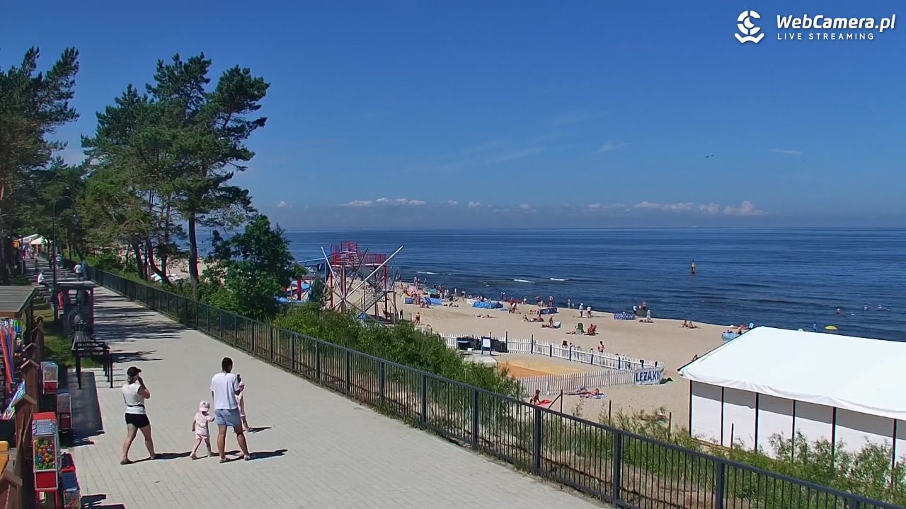 STEGNA  - widok na plażę - 23 czerwiec 2026, 11:35