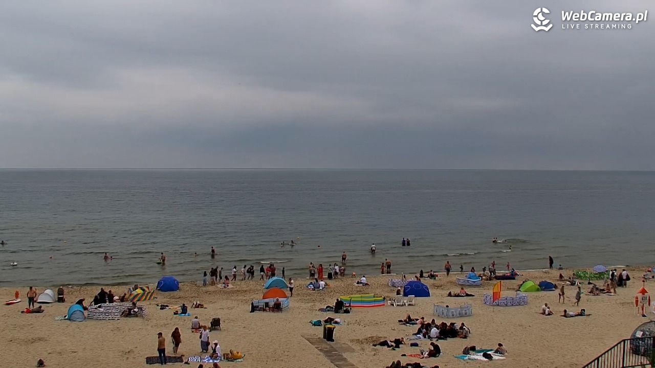 STEGNA  - widok na plażę - 26 lipiec 2025, 11:00