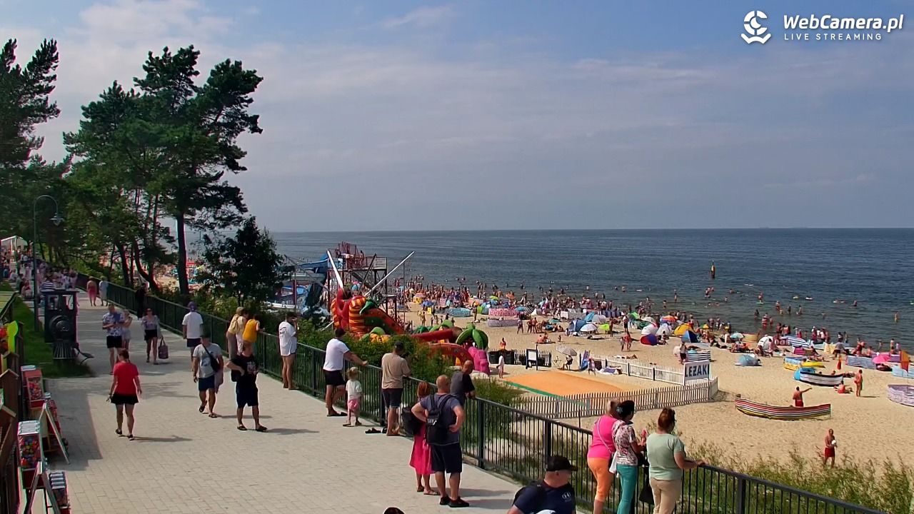 STEGNA  - widok na plażę - 26 lipiec 2025, 13:37