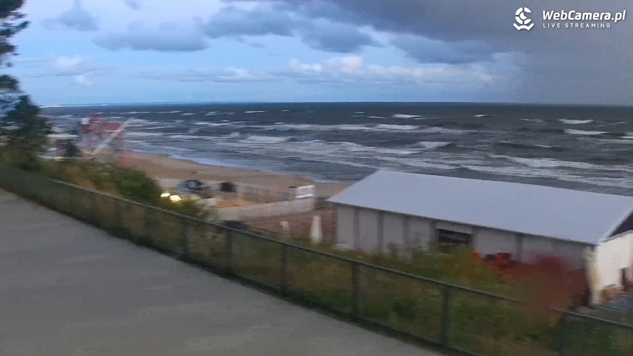 STEGNA  - widok na plażę - 23 wresień 2026, 06:17